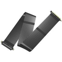 Akasa Riser black XL - Premium PCIe 3.0 x 16 Riser cable 100cm 180° 3.0 x16 Female