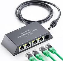 "HanCenDa" "Starlink" eterneto adapterio daliklis Gen 3/Mini, nuo 1 iki 4 RJ45 LAN tinklo išplėtimas CAT 5/5E/6/7/8 kabeliams, greitas ir stabilus ryšys [4 įrenginiai vienu metu]