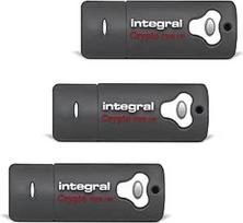 "Integral" 8GB "Crypto-197" 256 bitų 3.0 šifruota USB atmintinė - slaptažodžiu apsaugota USB atmintinė, sertifikuota pagal FIPS 197, tvirta, dvisluoksnė, atspari vandeniui 3PK XTS-AES