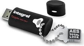 "Integral" INFD32GCRY3.0140-2 "Crypto FIPS 140-2" 32GB USB 3.0 atmintinė su 256 bitų AES aparatiniu šifravimu