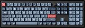 "Keychron V6 Max Trådlöt Custom Mekaniskt Tangentbord", trimodis 2,4 GHz/Bluetooth QMK 108 klavišų ANSI išdėstymas RGB programuojamas Hot Swap Gateron Jupiter Banan jungiklis "Mac Windows