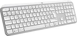 "Logitech MX Keys S" - šviesiai pilkos spalvos, ispaniškas QWERTY išdėstymas