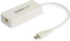 "StarTech.com" USB-C-Gigabit Ethernet adapteris su USB-A prievadu - 1Gb/s NIC USB 3.0/USB 3.1 Type-C tinklo adapteris - USB-C/TB3 suderinamas 1GbE NIC - "Windows", "MacOS", "Chromebook" - baltas (US1GC301AUW)