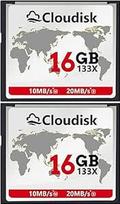 2 "Compact Flash" kortelių pakuotė (16GB)