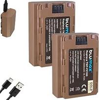 2 x "Blumax" baterija, suderinama su "Sony NP-FZ100" | 2600 mAh su C tipo USB įkrovimo prievadu - skirta "Alpha 9 III A9 III A9 / A7C A7 III - IV // A1 6700 FX30 ZV-E1