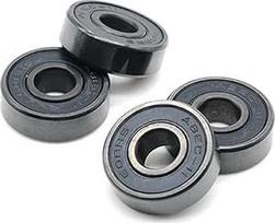 ABEC-9 608 608 2RS Inline Roller Skate ratų guolis Juodas sandarus 8 x 22 x 7 mm veleno guoliai Skateboard ratų miniatiūrinis įrankis 8 vienetų / partija