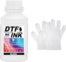 DTF rašalas, DTF perkėlimo rašalas, skirtas spausdinti ant tekstilės, PET plėvelės, terminis perkėlimas DTF spausdintuvams, suderinamas su i3200、DX5/DX7、5113、i4720、XP600 (juodas, 500 ml)