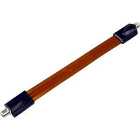 Wentronic Goobay SAT Fensterdurchführung, extrem flach (0,3mm), Braun-Schwarz, 0.2 m - F-Buchse  F-Buchse (11953)