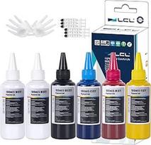 LCL 600 ml DTF rašalas, suderinamas su Epson ET-8550 ET-8500 ET-2800 ET-2803 ET-2850 XP-15000 R1390 R2400 1400 1430 L1800 L800 Spausdintuvo šilumos perkėlimo rašalu, skirtu grynai medvilninei medžiagai1. 1. 00ml Pakuotė 6 vnt.