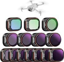 NEEWER 14 filtrų rinkinys, suderinamas su DJI Mini 4 Pro, poliarizuotas ND filtras, ND8 ND16 ND32 ND64 ND128 ND256 ND1000 ND8/PL ND16/PL ND32/PL ND64/PL Juodas difuzinis 1/4 šviesos taršos CPL, FL-B05
