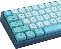 PBT klavišų dangteliai 123 klavišų XDA profilio dažų sublimaciniai klavišų dangteliai "Iceberg" klavišų dangtelių pilnas rinkinys anglų kalba (ASIN), skirtas "Cherry Gateron Kailh MX" jungikliams mechaninei klaviatūrai