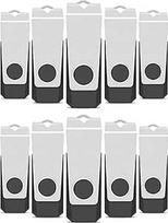 TEWENE 4GB USB atmintinė 2.0 Flash Drive 10 pakuočių USB atmintinė su raiščiais ir lipdukais
