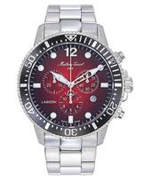 Mathey-Tissot Lagoon Chronograph Nerūdijančio Plieno Raudonas Ciferblatas Kvarcinis H123CHAR 100M Vyriškas Laikrodis raudona