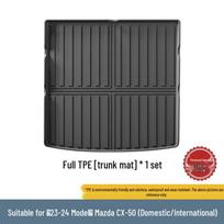 Mazda CX-50 23-24 TPE Floor Mats: Dirt-Resistant Car Mats, Trunk Mat & Seat Backrest Mat.