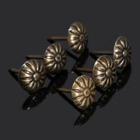 100 vnt. Raudoni/Žali Bronziniai tachas Baldų Vinys Papuošalų Dovanų Dėžutė Durų Sofos Baldų Dekoratyvinis Vinukas Stud Smeigtukas 11x17mm