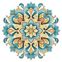Vintažinis mandalos sienos lipdukas Lipnus dekoratyvinis sienos menas miegamajam, darbo kambariui, svetainei Boho namų dekoras Nuimamas 30x60CMx2PCS/60x60cm įvairiaspalvis
