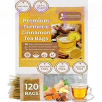 Ciberžolės Imbiero Cinamono Arbatos Maišeliai - 60 vnt. Prieskonių Žolelių Mišinys 120G (2g * 60 packs)