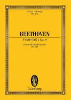 Sinfonie Nr. 9 d-Moll: Choral. op. 125. 4 Solostimmen, gemischten Chor und Orchester