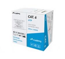 Lanberg | LAN Cable Cat.6 305M Solid CCA Grey Fluke Passed | LCU6-15CC-0305-S