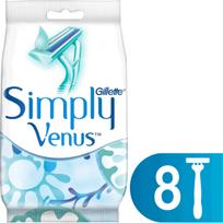 Venus - Simply Venus 2 - Women's Disposable Razors - White/Blue