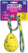 Zeus Nitro - Weighted Slinger with Rope - Vibrant Yellow and Blue - 9.2cm