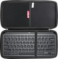 "Hermitshell" kietas kelioninis dėklas "Logitech MX Keys Mini for Mac" belaidei klaviatūrai (juodas)