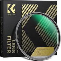 "K&F Concept Nano-X Black-Mist 1/2" filtras 55 mm juodas optinis stiklas "Promist 1/2" su 28x nano danga, juodas difuzinis filtras 1/2, skirtas vaizdo įrašams ir portretinėms nuotraukoms