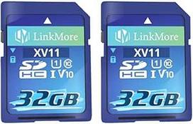 "LinkMore" SDHC 32GB atminties kortelė (2 vnt.) - UHS-I - V10, U1 - 96/25MB/s - skirta "Full HD" ir fotoaparatui
