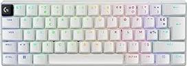 "Logitech G PRO X 60 Lightspeed" belaidė žaidimų klaviatūra - "Clavier Français AZERTY" - balta