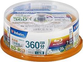 "Verbatim" "Blu-ray" diskų 20 vijų - 50GB 4X BD-R DL - 2011 m.