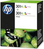 254334 - HP 301XL (išeiga: 330 puslapių) žydros, purpurinės ir geltonos spalvų rašalo kasetė
