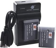 DSTE® 13L ličio jonų akumuliatorius (2 vnt.) ir mikro USB įkroviklis, skirtas "Canon PowerShot G7X DMC-G5X G9x