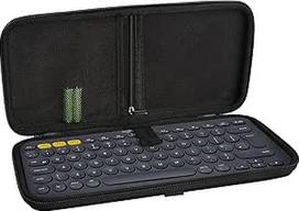 Linkidea K380 belaidės klaviatūros dėklas Kietas kelioninis dėklas, suderinamas su "Logitech K380
