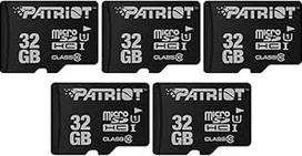 LX serijos "Micro SD" 32GB atminties kortelė - 5 vnt.