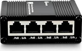 Mini 5 prievadų Gigabit PoE komutatorius su 4 PoE+ prievadais ir 1 Uplink, nevaldomas tinklo komutatorius, pralaidus PoE prailgintuvas, geresnė apsauga, tvirtas metalinis korpusas, be ventiliatoriaus, stalinis dizainas