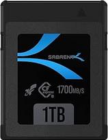 SABRENT CFexpress B tipo 1 TB atminties kortelė profesionalams 1700MB/s skaitymui, 1500MB/s įrašymui - "CF Express" atminties kortelė, idealiai tinkanti 8K RAW vaizdo įrašams, DSLR ir veidrodiniams fotoaparatams (CF-XTBT-1TB)