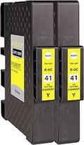 Supply Guy 2 spausdintuvų kasetės, suderinamos su Ricoh GC-41 Y Yellow, skirtos Aficio SG2100n SG3100Series SG3100snw SG3110dn SG3110dnw SG3110n SG3110 Series SG3110 sfnw SG3120Bsf