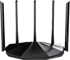 Tenda RX2 Pro WiFi 6 WLAN maršrutizatorius (AX1500 Dual-Band 5GHz: 1201Mbps + 2,4GHz: 300Mbps) Gigabitinis LAN/WAN prievadas, užraktas nuo vaikų, WPA3, IPv6, OFDMA, Beamforming, juodas