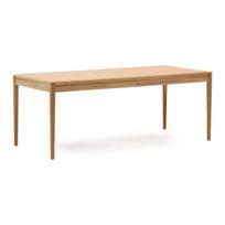 Prailginamas valgomojo stalas su papildomu stalviršiu iš ąžuolo 90x200 cm Lenon – Kave Home