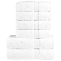 Rankšluosčių rinkinys SOLUND, 6vnt., balti, 600g/m²