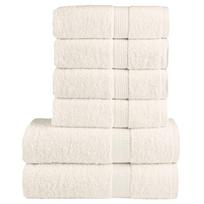 Rankšluosčių rinkinys SOLUND, 6vnt., kreminiai, 600g/m²