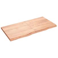 Stalviršis, šviesiai rudas, 120x60x(2-4) cm, medienos masyvas