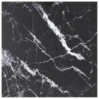 Stalviršis, juodas, 60x60cm, grūdintas stiklas, 6mm