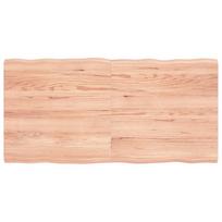 Stalviršis, šviesiai rudas, 120x60x(2-4) cm, medienos masyvas