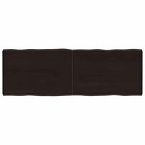 Stalviršis, tamsiai ruda, 120x40x(2-4) cm, medienos masyvas