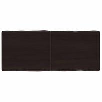 Stalviršis, tamsiai ruda, 120x50x(2-4) cm, medienos masyvas