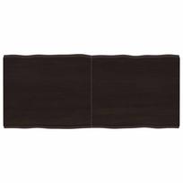 Stalviršis, tamsiai ruda, 140x60x(2-4) cm, medienos masyvas
