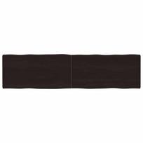 Stalviršis, tamsiai ruda, 160x40x(2-4) cm, medienos masyvas