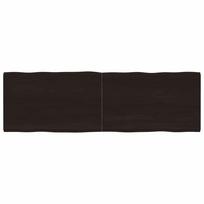 Stalviršis, tamsiai ruda, 160x50x(2-4) cm, medienos masyvas