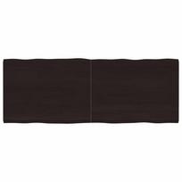 Stalviršis, tamsiai ruda, 160x60x(2-4) cm, medienos masyvas